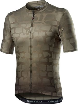 Castelli Pave' Cycling Jersey - Bark Green - XXL, Bark Green